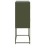 Aparador de acero verde oliva 68,5x38,5x107 cm de , Aparadores - Ref: Foro24-846486, Precio: 111,79 €, Descuento: %