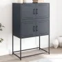 Anrichte aus anthrazitgrauem Stahl 68,5x38,5x107 cm von , Sideboards - Ref: Foro24-846484, Preis: 81,72 €, Rabatt: %