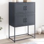 Aparador de acero gris antracita 68,5x38,5x107 cm de , Aparadores - Ref: Foro24-846484, Precio: 82,47 €, Descuento: %