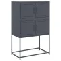 Aparador de acero gris antracita 68,5x38,5x107 cm de , Aparadores - Ref: Foro24-846484, Precio: 81,72 €, Descuento: %