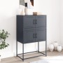 Aparador de acero gris antracita 68,5x38,5x107 cm de , Aparadores - Ref: Foro24-846484, Precio: 82,47 €, Descuento: %