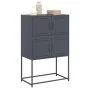 Anrichte aus anthrazitgrauem Stahl 68,5x38,5x107 cm von , Sideboards - Ref: Foro24-846484, Preis: 81,72 €, Rabatt: %