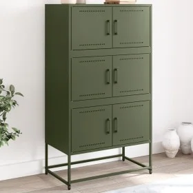 Olivgrüner Stahlschrank 68,5x38,5x123,5 cm von , Sideboards - Ref: Foro24-846492, Preis: 156,84 €, Rabatt: %