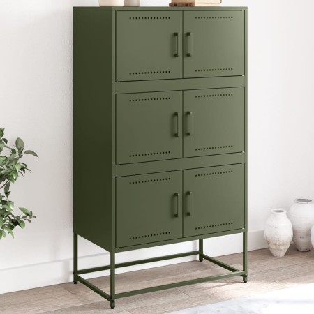 Olivgrüner Stahlschrank 68,5x38,5x123,5 cm von , Sideboards - Ref: Foro24-846492, Preis: 158,93 €, Rabatt: %