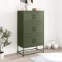 Olivgrüner Stahlschrank 68,5x38,5x123,5 cm von , Sideboards - Ref: Foro24-846492, Preis: 156,83 €, Rabatt: %