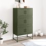 Olivgrüner Stahlschrank 68,5x38,5x123,5 cm von , Sideboards - Ref: Foro24-846492, Preis: 158,93 €, Rabatt: %