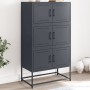 Anthracite gray steel sideboard 68.5x38.5x123.5 cm by , Sideboards - Ref: Foro24-846490, Price: 152,12 €, Discount: %