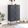 Anthracite gray steel sideboard 68.5x38.5x123.5 cm by , Sideboards - Ref: Foro24-846490, Price: 152,12 €, Discount: %