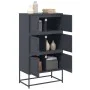 Anrichte aus anthrazitgrauem Stahl 68,5x38,5x123,5 cm von , Sideboards - Ref: Foro24-846490, Preis: 150,17 €, Rabatt: %