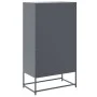 Anrichte aus anthrazitgrauem Stahl 68,5x38,5x123,5 cm von , Sideboards - Ref: Foro24-846490, Preis: 150,17 €, Rabatt: %