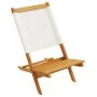 Faltbare Gartenstühle, 4 Stück, Massivholz und cremefarbener Stoff. von , Gartenstühle - Ref: Foro24-3214637, Preis: 211,90 €...