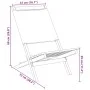 Folding garden chairs 4 pcs solid wood and anthracite fabric by , Garden chairs - Ref: Foro24-3214640, Price: 211,90 €, Disco...