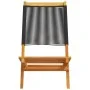 Reclining garden chairs 4 pcs solid acacia wood black by , Garden chairs - Ref: Foro24-3214628, Price: 210,27 €, Discount: %