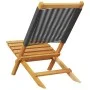 Reclining garden chairs 4 pcs solid acacia wood black by , Garden chairs - Ref: Foro24-3214628, Price: 210,27 €, Discount: %