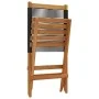 Reclining garden chairs 4 pcs solid acacia wood black by , Garden chairs - Ref: Foro24-3214628, Price: 210,27 €, Discount: %