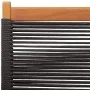 Reclining garden chairs 4 pcs solid acacia wood black by , Garden chairs - Ref: Foro24-3214628, Price: 210,27 €, Discount: %