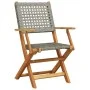 5-teiliges Gartensitzgruppen-Set aus PE-Rattan und massivem Holz in Grau. von , Gartensets - Ref: Foro24-3281827, Preis: 355,...