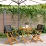 Juego de bistro de 3 piezas ratán PE y madera maciza negro de , Conjuntos de jardín - Ref: Foro24-3281850, Precio: 188,57 €, ...