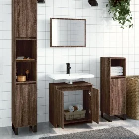Badezimmermöbel-Set, 2-teilig, aus braunem Eichenfurnierholz. von , Badezimmermöbel - Ref: Foro24-835699, Preis: 68,22 €, Rab...