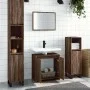Badezimmermöbel-Set, 2-teilig, aus braunem Eichenfurnierholz. von , Badezimmermöbel - Ref: Foro24-835699, Preis: 68,43 €, Rab...