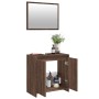 Badezimmermöbel-Set, 2-teilig, aus braunem Eichenfurnierholz. von , Badezimmermöbel - Ref: Foro24-835699, Preis: 69,44 €, Rab...