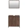 Badezimmermöbel-Set, 2-teilig, aus braunem Eichenfurnierholz. von , Badezimmermöbel - Ref: Foro24-835699, Preis: 68,43 €, Rab...
