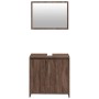 Badezimmermöbel-Set, 2-teilig, aus braunem Eichenfurnierholz. von , Badezimmermöbel - Ref: Foro24-835699, Preis: 69,44 €, Rab...