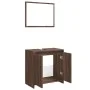 Badezimmermöbel-Set, 2-teilig, aus braunem Eichenfurnierholz. von , Badezimmermöbel - Ref: Foro24-835699, Preis: 68,43 €, Rab...
