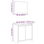 Set de muebles baño 2 pzas madera contrachapada marrón roble de , Muebles de baño - Ref: Foro24-835699, Precio: 71,81 €