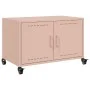 TV-Möbel aus kaltgewalztem Stahl in Rosa, 68x39x43,5 cm. von , TV-Möbel - Ref: Foro24-846639, Preis: 55,84 €, Rabatt: %