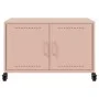 TV-Möbel aus kaltgewalztem Stahl in Rosa, 68x39x43,5 cm. von , TV-Möbel - Ref: Foro24-846639, Preis: 55,84 €, Rabatt: %