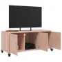 TV stand made of cold-rolled steel in pink, measuring 100.5x39x43.5 cm. by , TV Furniture - Ref: Foro24-846645, Price: 101,53...