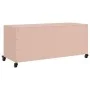 TV stand made of cold-rolled steel in pink, measuring 100.5x39x43.5 cm. by , TV Furniture - Ref: Foro24-846645, Price: 101,53...