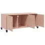 TV stand made of cold-rolled steel in pink, measuring 100.5x39x43.5 cm. by , TV Furniture - Ref: Foro24-846645, Price: 101,53...