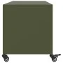 TV-Möbel aus kaltgewalztem Stahl in Olivgrün, 100,5x39x43,5 cm. von , TV-Möbel - Ref: Foro24-846666, Preis: 92,70 €, Rabatt: %