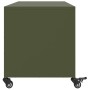 TV-Möbel aus kaltgewalztem Stahl in Olivgrün, 100,5x39x43,5 cm. von , TV-Möbel - Ref: Foro24-846666, Preis: 93,61 €, Rabatt: %