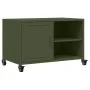 TV-Möbel aus kaltgewalztem Stahl in Olivgrün, 68x39x43,5 cm. von , TV-Möbel - Ref: Foro24-846672, Preis: 55,09 €, Rabatt: %
