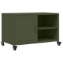 TV-Möbel aus kaltgewalztem Stahl in Olivgrün, 68x39x43,5 cm. von , TV-Möbel - Ref: Foro24-846672, Preis: 55,65 €, Rabatt: %