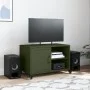 Mueble para TV acero laminado en frío verde oliva 68x39x43,5 cm de , Muebles TV - Ref: Foro24-846672, Precio: 55,09 €, Descue...