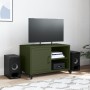 TV-Möbel aus kaltgewalztem Stahl in Olivgrün, 68x39x43,5 cm. von , TV-Möbel - Ref: Foro24-846672, Preis: 55,65 €, Rabatt: %