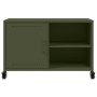 TV-Möbel aus kaltgewalztem Stahl in Olivgrün, 68x39x43,5 cm. von , TV-Möbel - Ref: Foro24-846672, Preis: 55,65 €, Rabatt: %