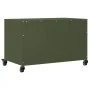 TV-Möbel aus kaltgewalztem Stahl in Olivgrün, 68x39x43,5 cm. von , TV-Möbel - Ref: Foro24-846672, Preis: 55,09 €, Rabatt: %