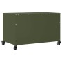 TV-Möbel aus kaltgewalztem Stahl in Olivgrün, 68x39x43,5 cm. von , TV-Möbel - Ref: Foro24-846672, Preis: 55,65 €, Rabatt: %