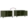Mueble para TV acero laminado en frío verde oliva 68x39x43,5 cm de , Muebles TV - Ref: Foro24-846672, Precio: 55,09 €, Descue...