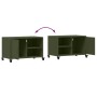 TV-Möbel aus kaltgewalztem Stahl in Olivgrün, 68x39x43,5 cm. von , TV-Möbel - Ref: Foro24-846672, Preis: 55,65 €, Rabatt: %