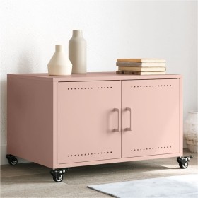 Kaltgewalzter Stahltisch in Rosa, 68x50x43,5 cm von , Couchtisch - Ref: Foro24-846687, Preis: 91,98 €, Rabatt: %