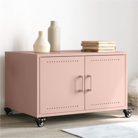 Cold-rolled steel pink coffee table 68x50x43.5 cm by , Coffee table - Ref: Foro24-846687, Price: 91,98 €, Discount: %