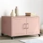Cold-rolled steel pink coffee table 68x50x43.5 cm by , Coffee table - Ref: Foro24-846687, Price: 90,80 €, Discount: %