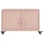 Cold-rolled steel pink coffee table 68x50x43.5 cm by , Coffee table - Ref: Foro24-846687, Price: 90,80 €, Discount: %