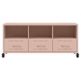 TV-Möbel aus kaltgewalztem Stahl in Rosa, 100,5x39x43,5 cm. von , TV-Möbel - Ref: Foro24-846693, Preis: 87,06 €, Rabatt: %